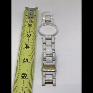 Michael Kors Watch Bracelet Links Case Use For Parts Band 18mm V582